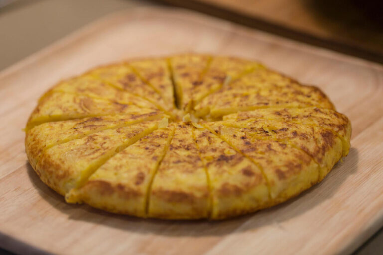 Spanish omelette recipe, featuring a traditional family recipe from La Salsamenta Barcelona Cooking Class